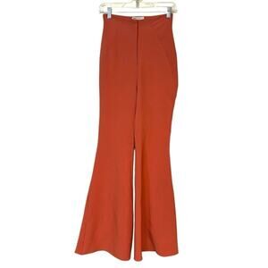 ASOS Luxe Cinnamon High Rise Flare Pants | Statement Trousers Sz 4